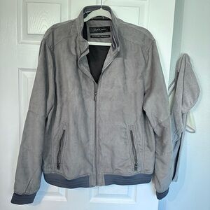 Zara Men's Gray Bomber Jacket - Like New